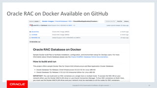 Oracle Rac On Vmware Virtualized Oracle Real Application Clusters (RAC) - Containers and VMs ...