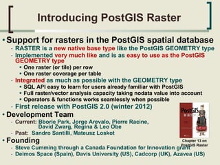 Stockage, manipulation et analyse de données matricielles avec PostGIS ...