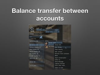 Balance transfer between
accounts
 