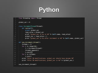 Python
 