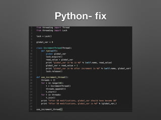 Python- ﬁx
 