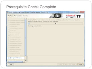 Prerequisite Check Complete
 