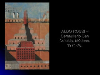ALDO ROSSI – Cementerio San Cataldo. Módena. 1971-78. 