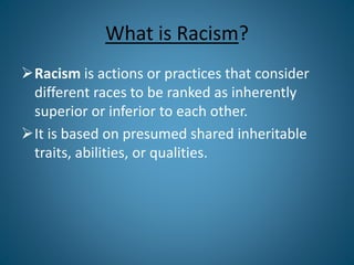 Racism | PPTX