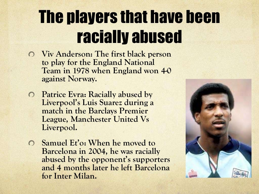 racism in football persuasive essay