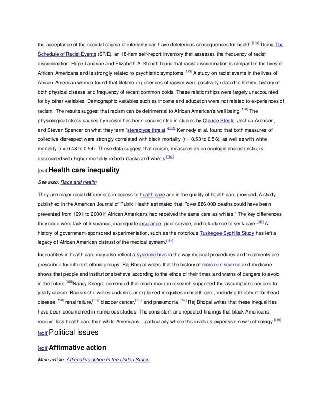 an analysis of racial discrimination in united states Black americans and white americans disagree about the extent of racial discrimination in the united states today (norton and sommers, 2011) social science can help reduce such disagreements and alert the public and policymakers to racial discrimination that needs to be eliminated or compensated for. an analysis of racial discrimination in united states Black americans and white americans disagree about the extent of racial discrimination in the united states today (norton and sommers, 2011) social science can help reduce such disagreements and alert the public and policymakers to racial discrimination that needs to be eliminated or compensated for.