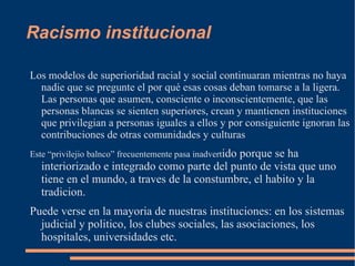 Racismo internalizado 