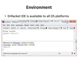 Racket language | PPT