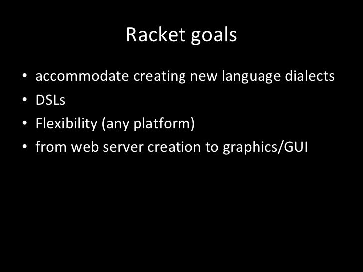 Racket language