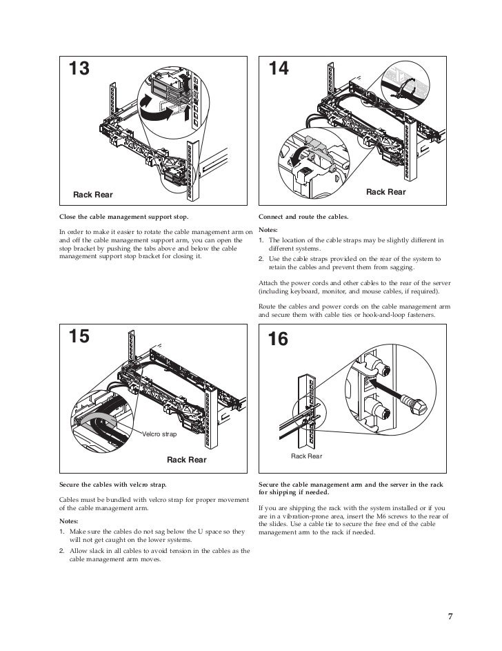 Rack install x3650 m4