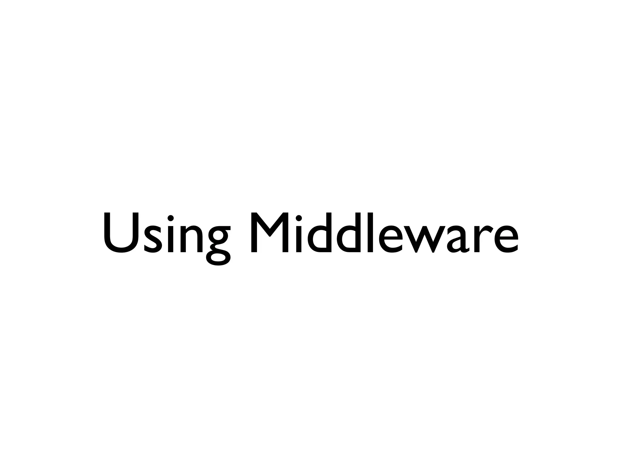 Rack Middleware