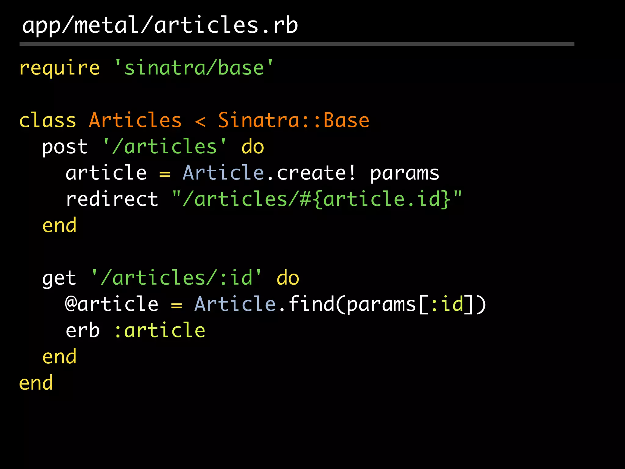 Rails Metal, Rack, and Sinatra