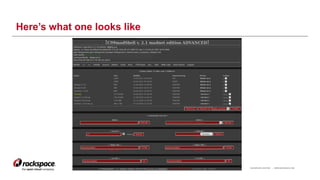 RACKSPACE® HOSTING | WWW.RACKSPACE.COM
Here’s what one looks like
7
 