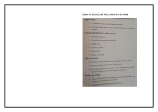 EXNO: 10 TO LOCATE THE LEAKS IN A SYSTEM
 