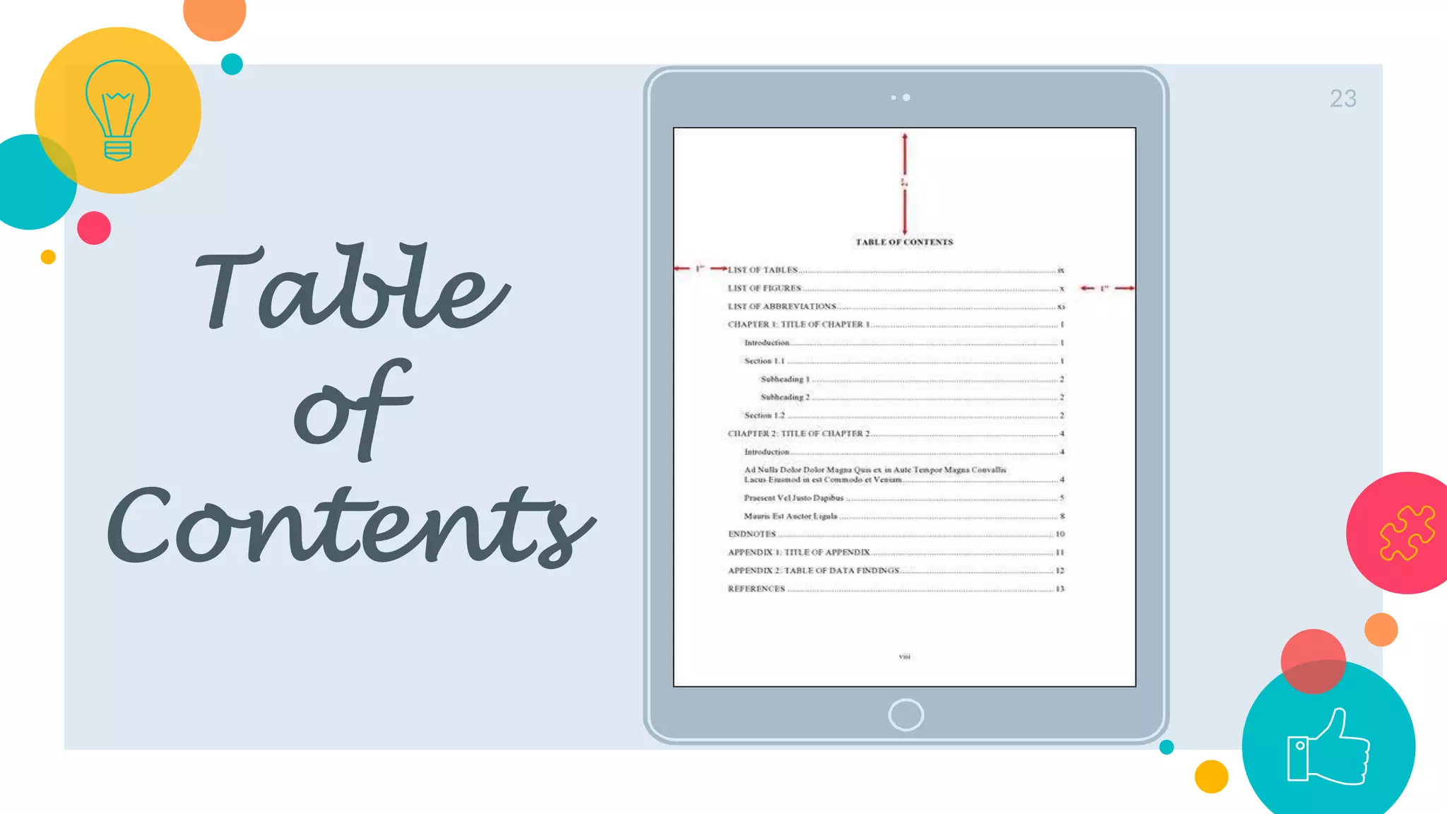 Place your screenshot here
Table
of
Contents
23
 