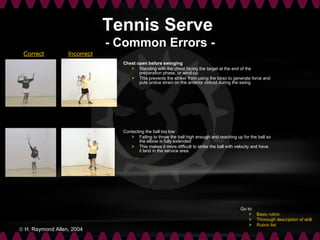 Racquet Sports Rubrics