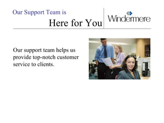 Our Support Team is   Here for You Our support team helps us provide top-notch customer service to clients. 
