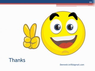 Thanks
99
Deenesh.kr05@gmail.com
 