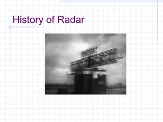 History of Radar
 