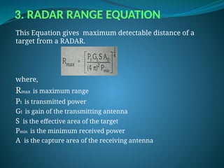 Basics of RADAR for different applications .pptx