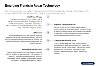 Comprehensive Technical Overview of Radar Technology and Applications | PDF