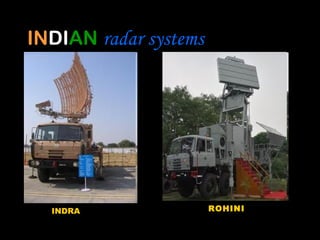 INDIAN radar systems




  INDRA                ROHINI
 