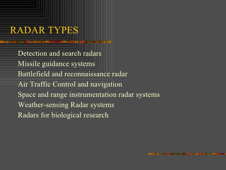 Radar Basics
