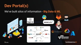 Dev Portal(s)
We've built silos of information - Big Data & ML
 