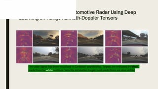 Radar Tensor Deep Learning’s Application in Radar Signal Data | PDF