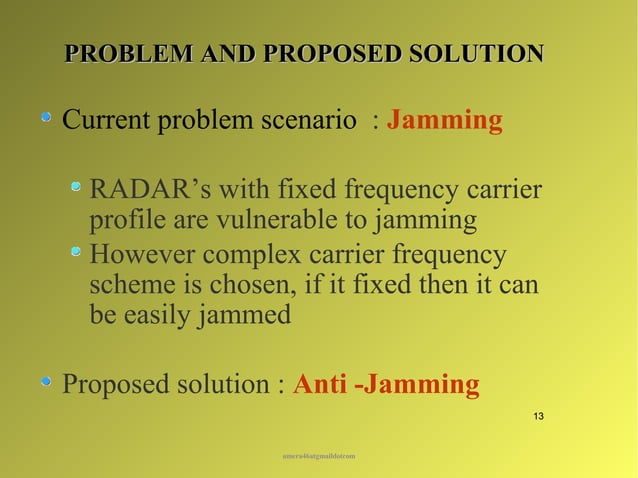 Summary Of Radar Jamming , Frontier Technology of Radar and Radar ...