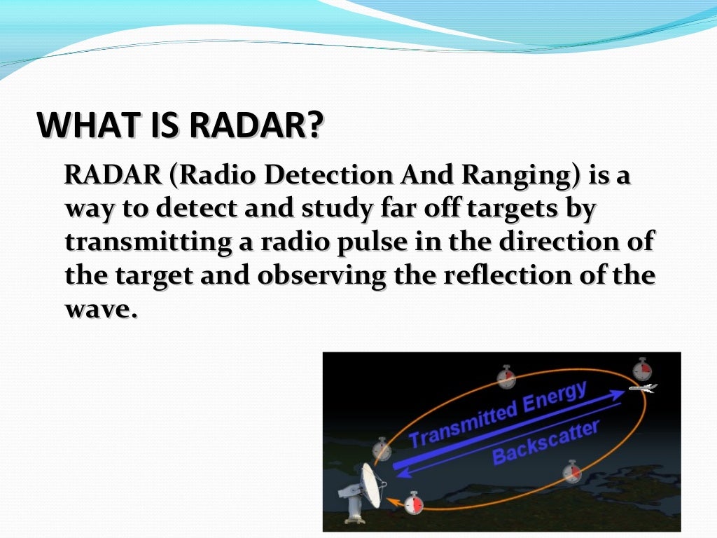 Radar signal processing