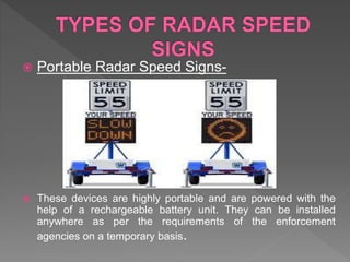 Radar speed signs | PPTX