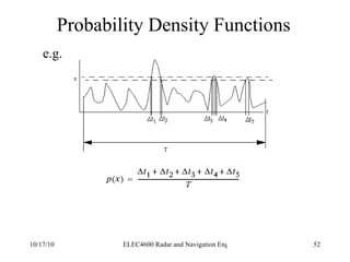Probability Density Functions e.g. 