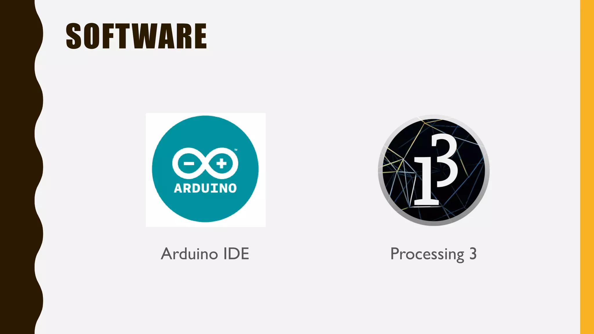 SOFTWARE Arduino IDE Processing 3