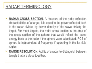 Radar Terminology | PPT