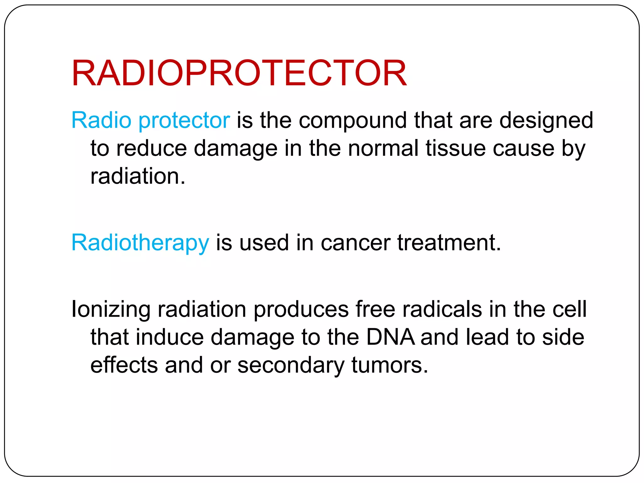 Radation Hormesis & Radioprotector PPT