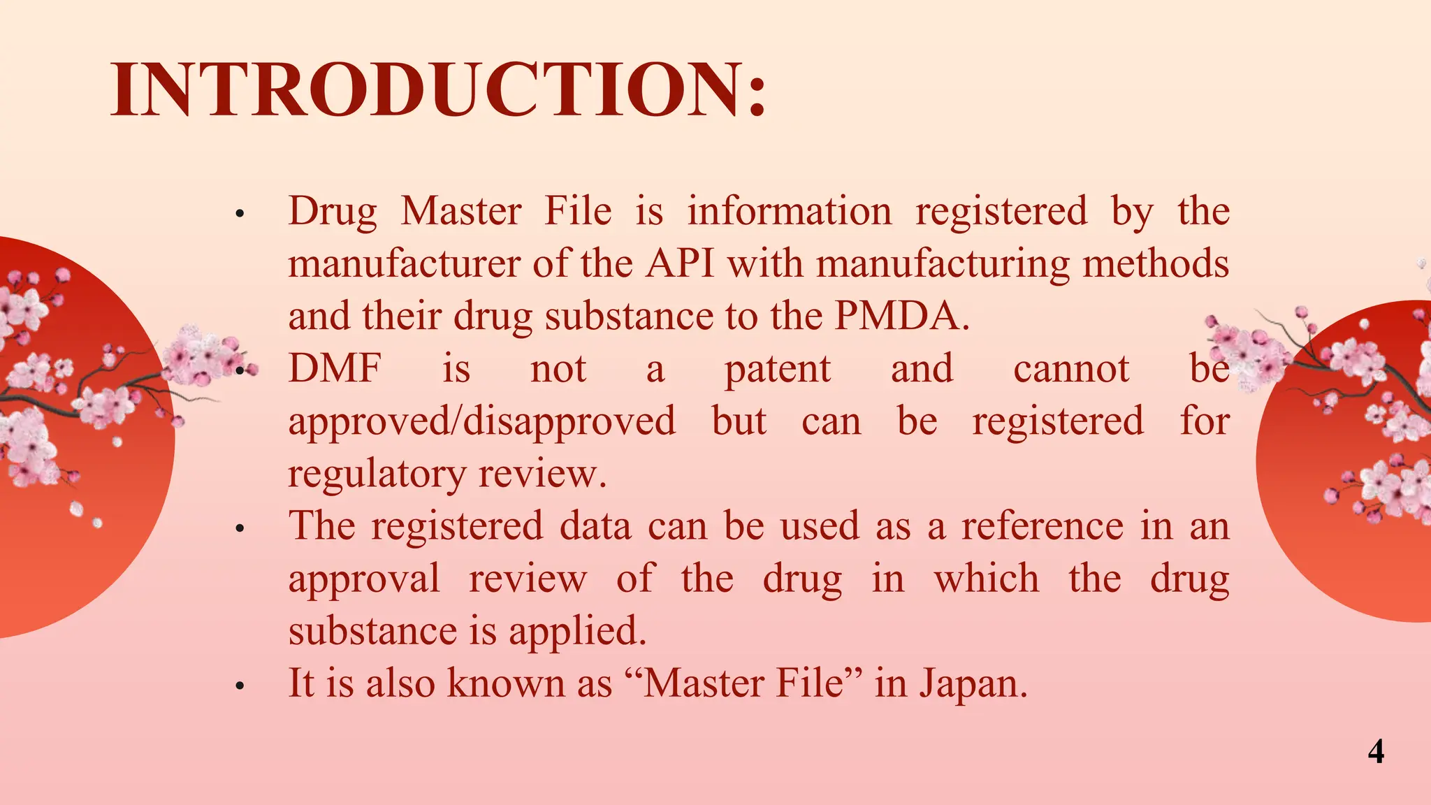 Drug Master File of Japan & regulatory requirements. | PPTX