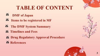 Drug Master File of Japan & regulatory requirements. | PPTX