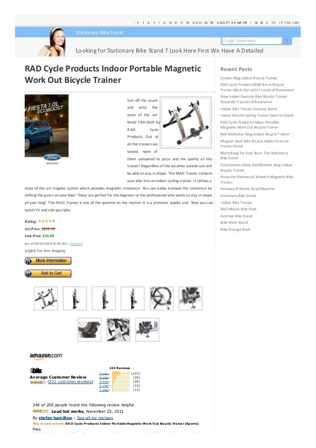 rad cycle trainer