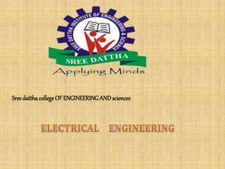 Sree dattha college OF ENGINEERINGANDsciences
 