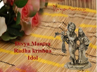 Divya Mantra
Radha krishna
Idol
 