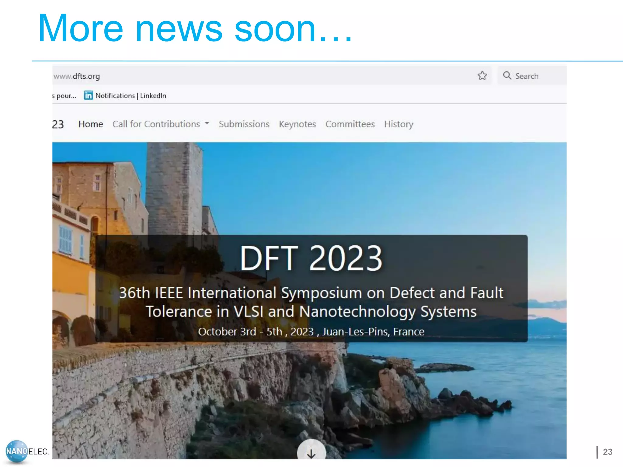 More news soon…
23
 