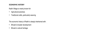 Radhi Rilaince RADHI VILLAGE of the settlement studies. | PPTX