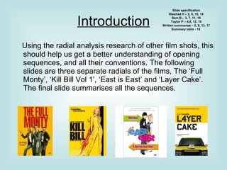 Radial Analysis of Opening Sequences PPT 
