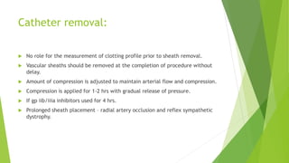Radial artery access[1] | PPTX