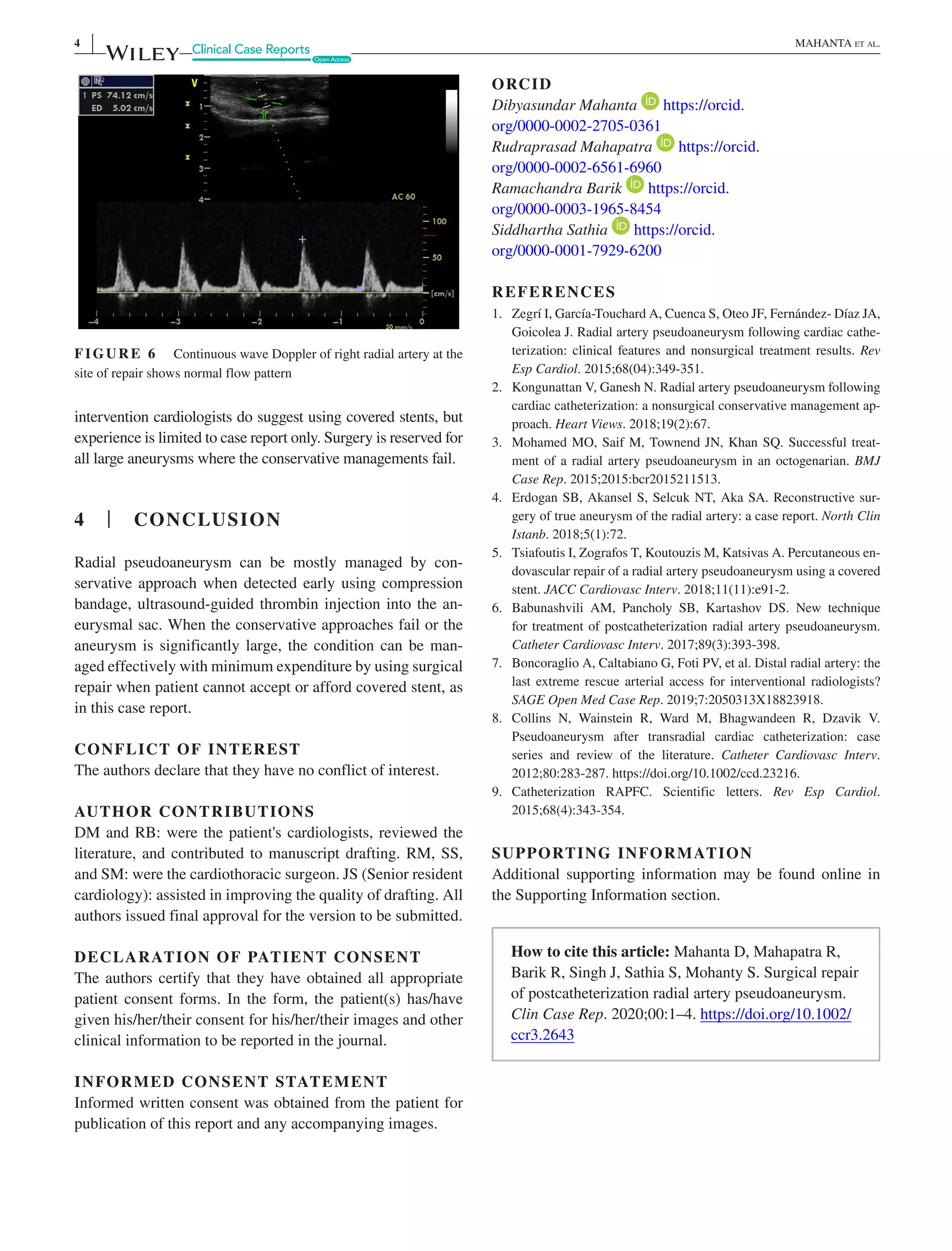 Radial artery pseudoaneurysm | PDF