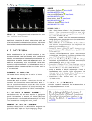 Radial artery pseudoaneurysm | PDF