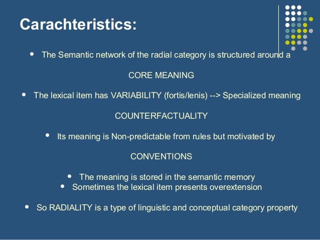 Radial Categories Franklin Delacruz