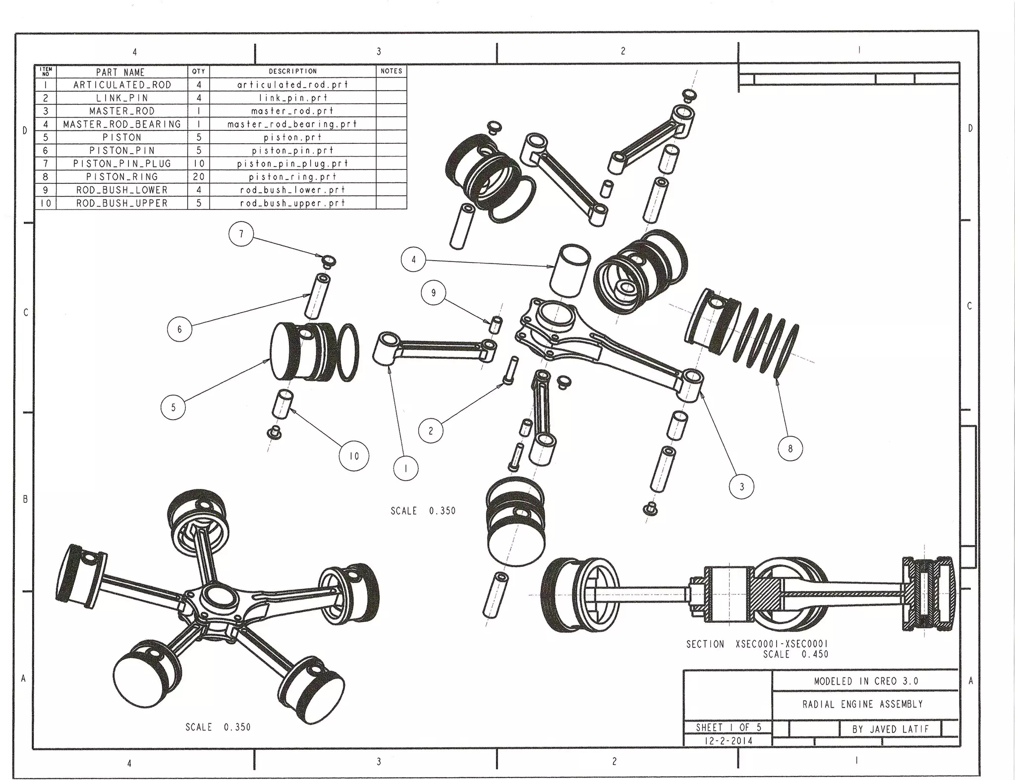 Radial engine sheet 1 | PDF