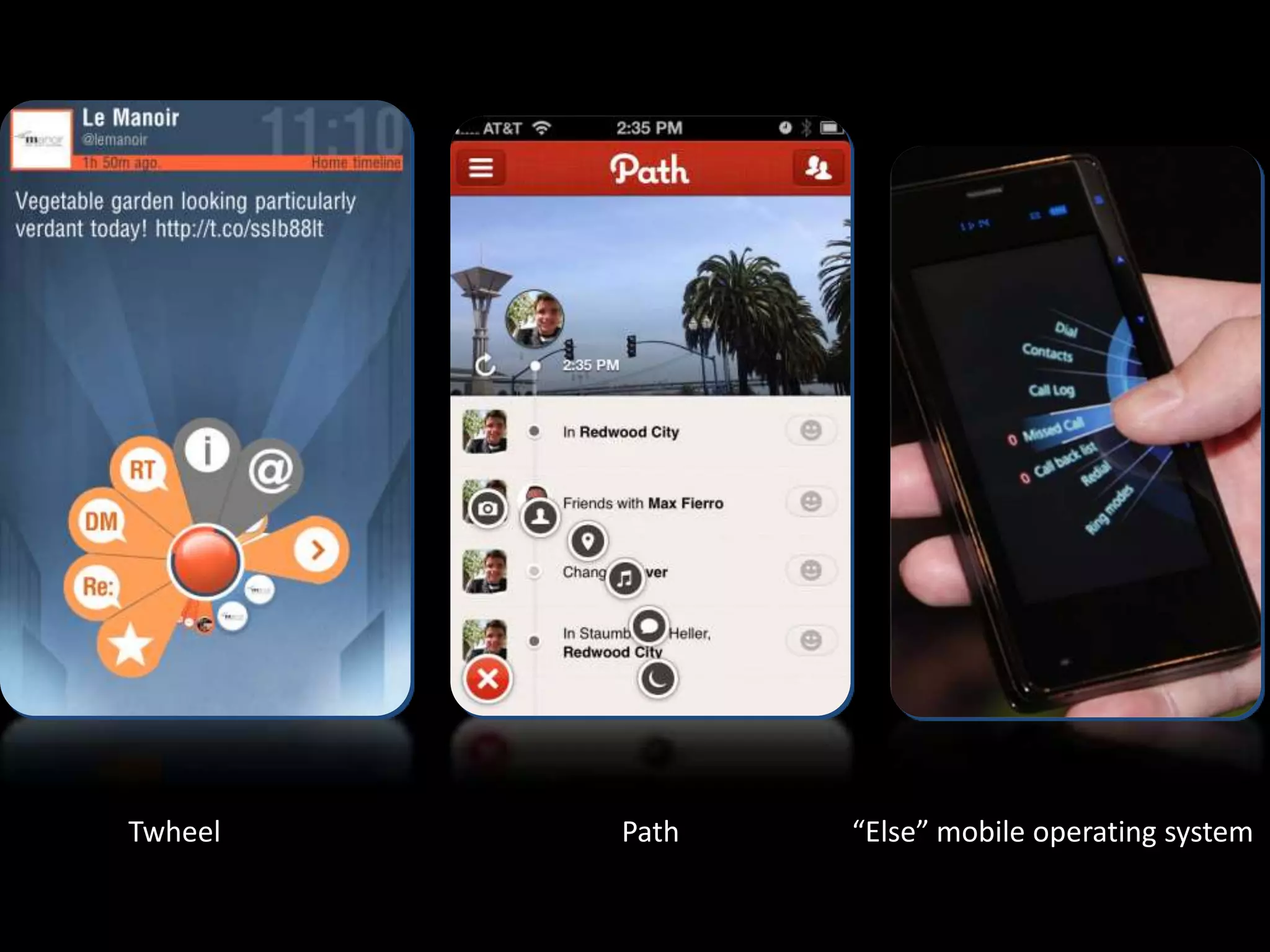Twheel   Path   “Else” mobile operating system
 